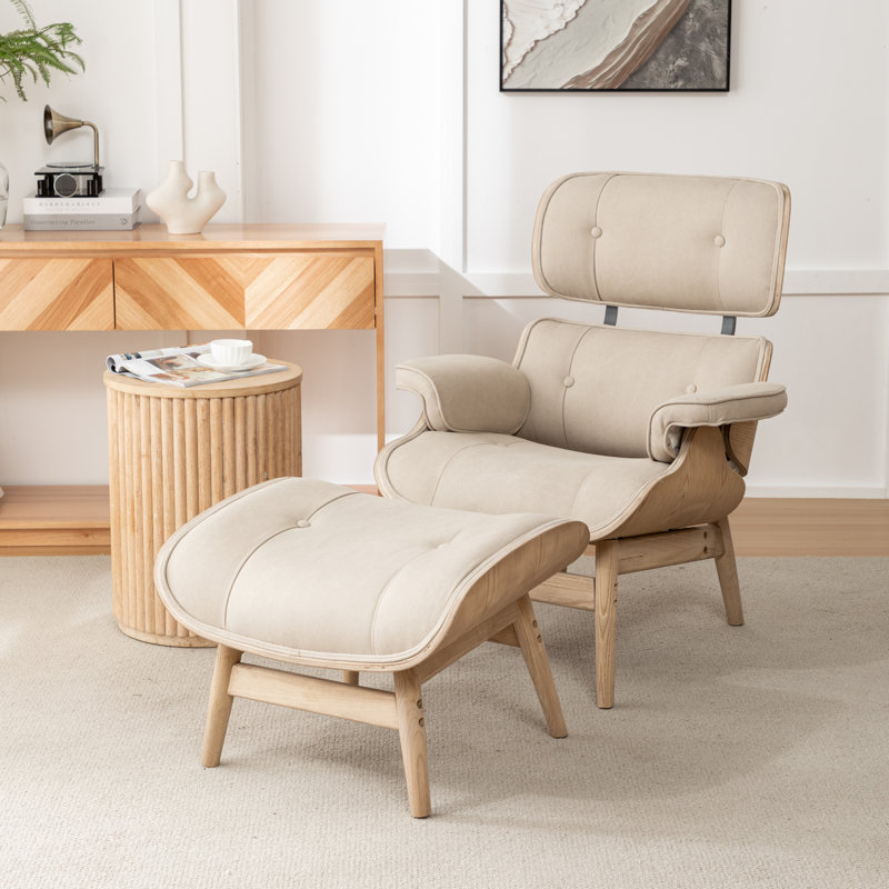Chair with ottoman wayfair top